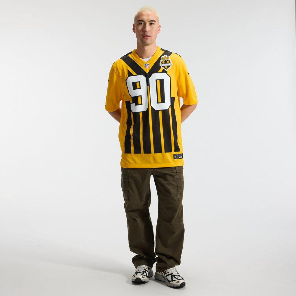 Pittsburgh Steelers T.J. Watt Nike Alternate 1933 Throwback Game Jersey - Gold