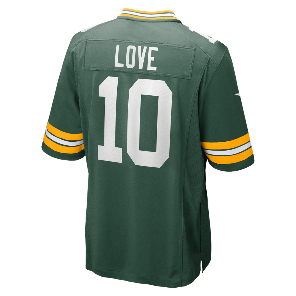 Green Bay Packers Jordan Love Nike Player Game Jersey - Green