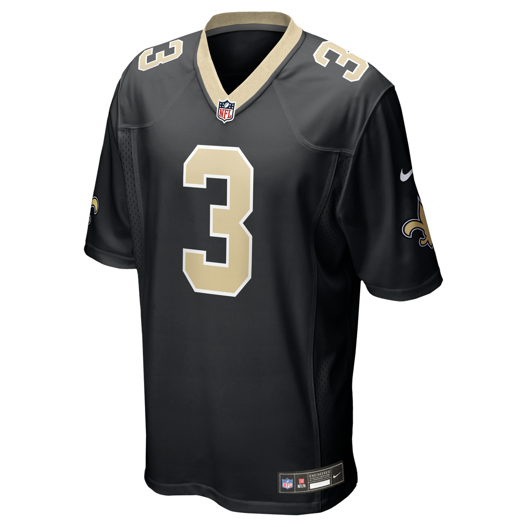 New Orleans Saints Travis Etienne Jr Nike Game Jersey - Black