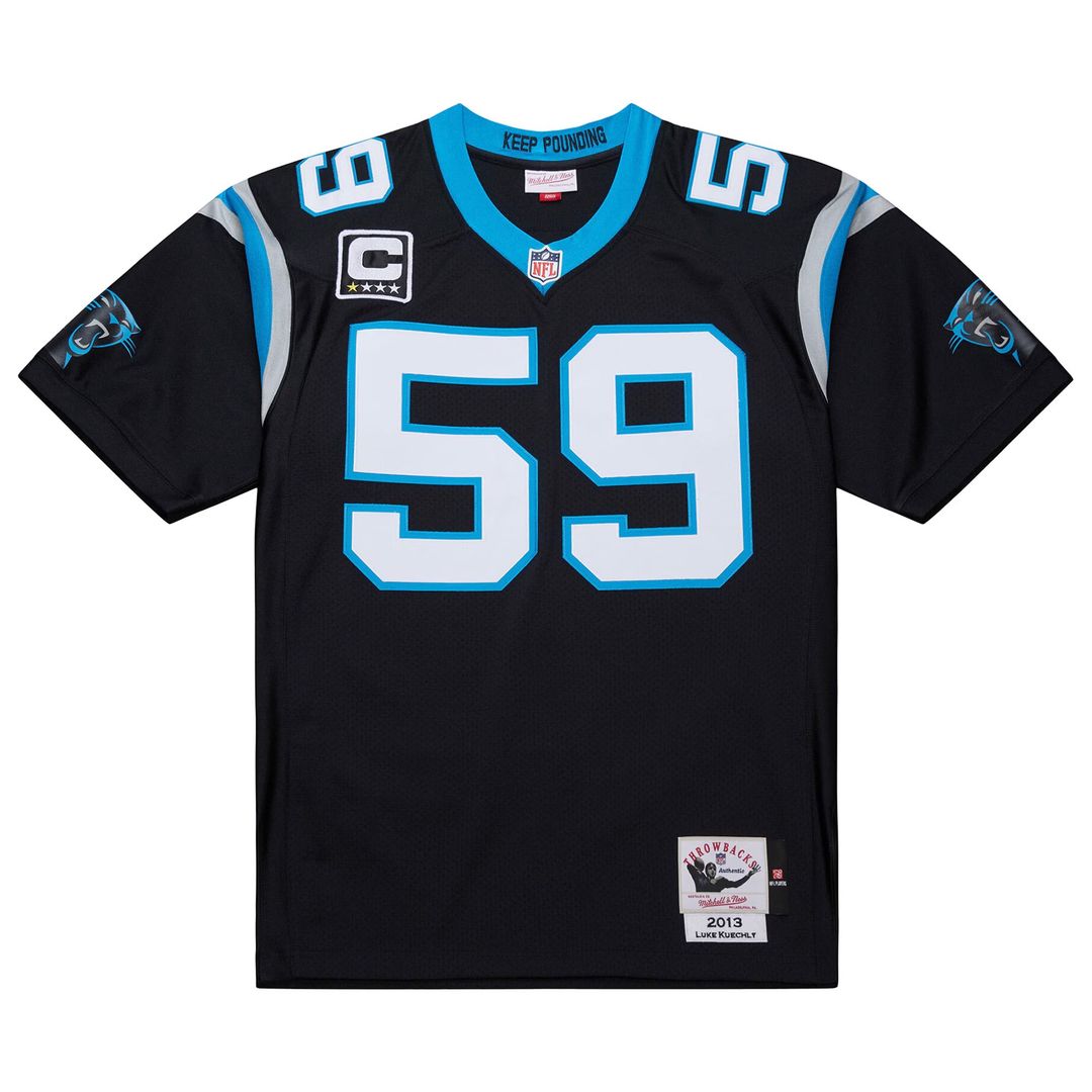 Carolina Panthers Luke Kuechly Mitchell & Ness 2013 Authentic Throwback Retired Player Jersey - Black