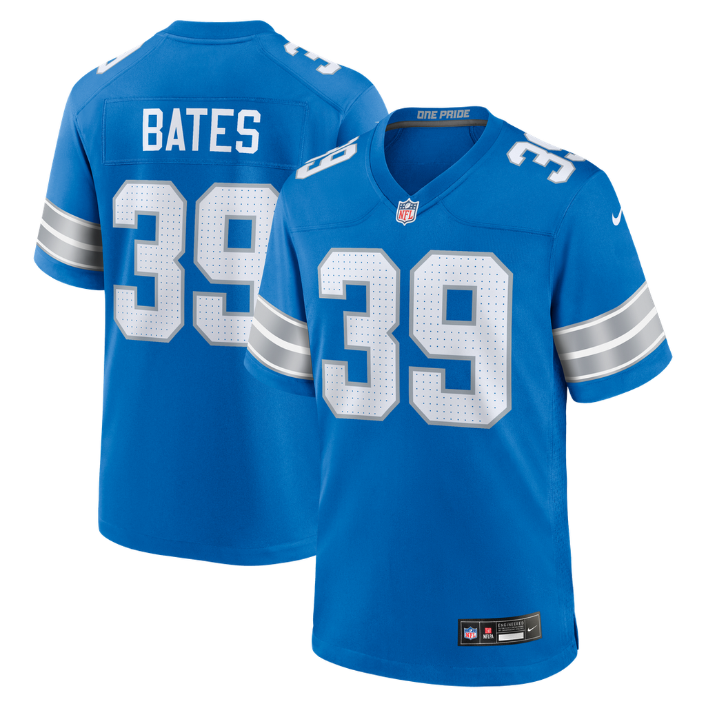Detroit Lions Jake Bates Nike Team Game Jersey - Blue