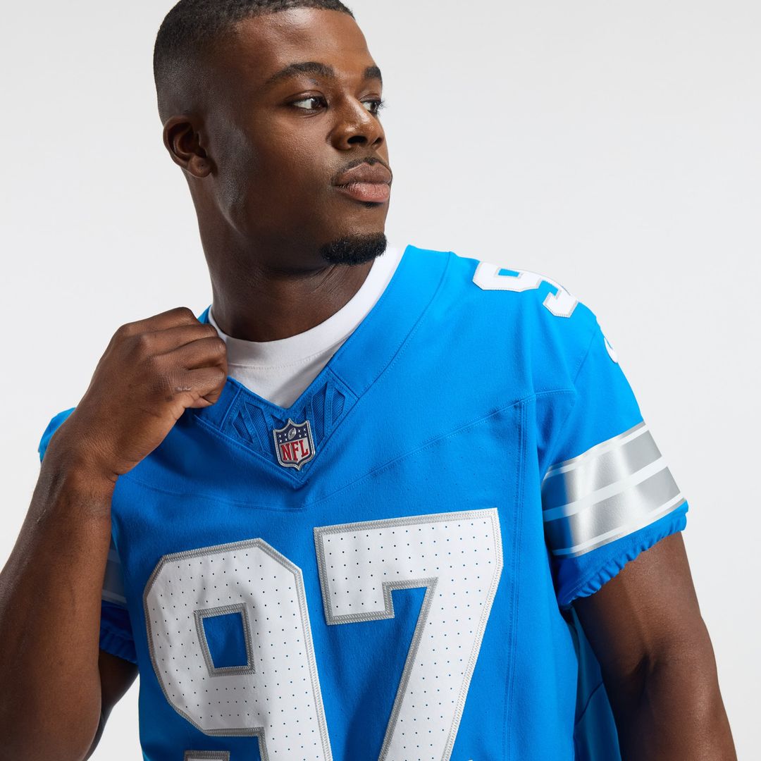 Detroit Lions Aidan Hutchinson Nike Alternate Vapor F.U.S.E. Elite Jersey - Blue
