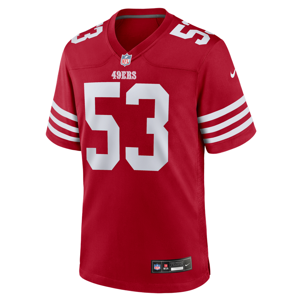 San Francisco 49ers Jaden Dugger III Nike Team Game Jersey - Scarlet