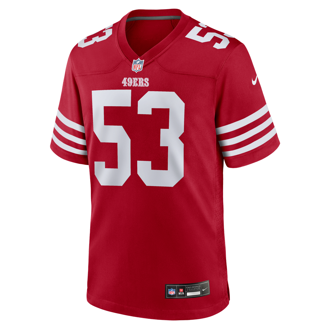 San Francisco 49ers Jaden Dugger III Nike Team Game Jersey - Scarlet