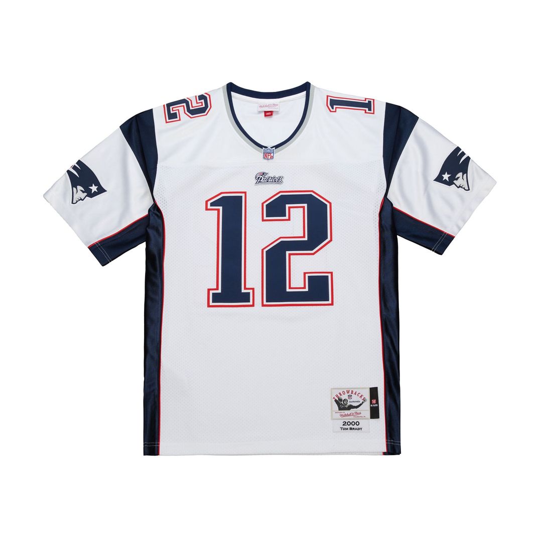 New England Patriots Tom Brady Mitchell & Ness Super Bowl XXXVI Authentic Throwback Jersey - Navy
