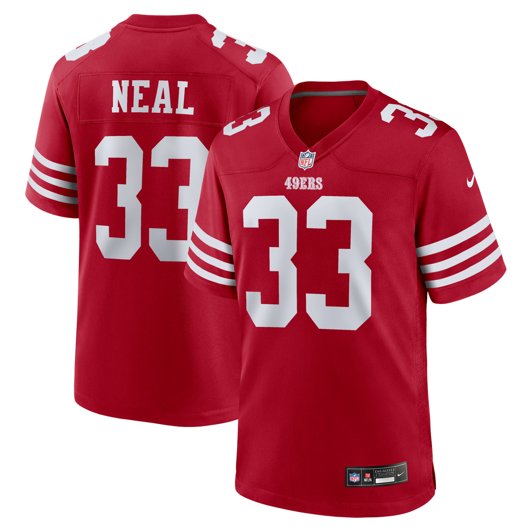 San Francisco 49ers Siran Neal Nike Team Game Jersey - Scarlet