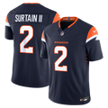 Denver Broncos Pat Surtain II Nike Alternate Vapor F.U.S.E. Stitched Limited Jersey - Navy