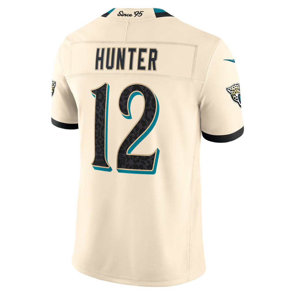 Jacksonville Jaguars Travis Hunter Nike 2026 Rivalries Collection Stitched Limited Jersey - Natural