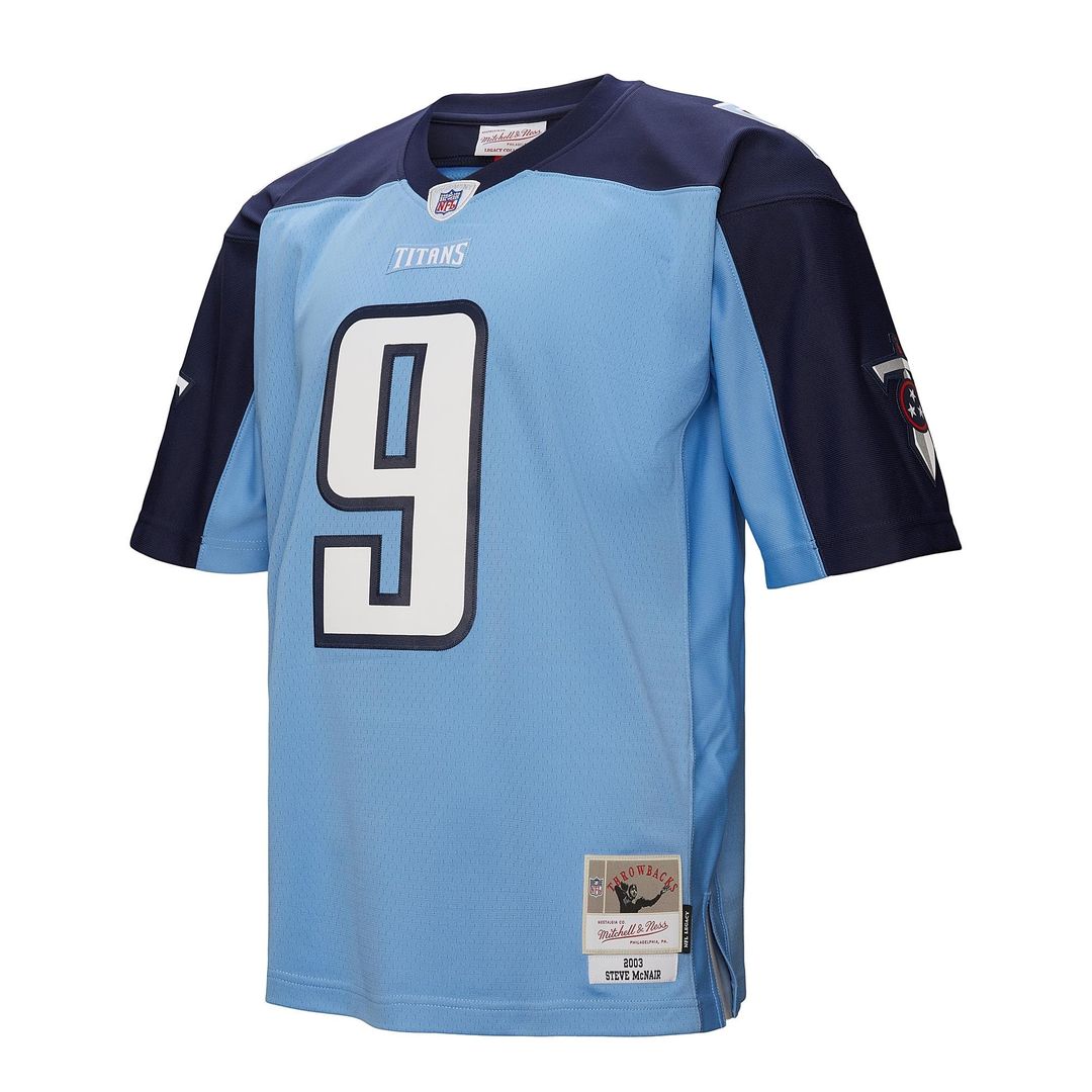 Tennessee Titans Steve McNair Mitchell & Ness 2003 Legacy Replica Jersey - Light Blue