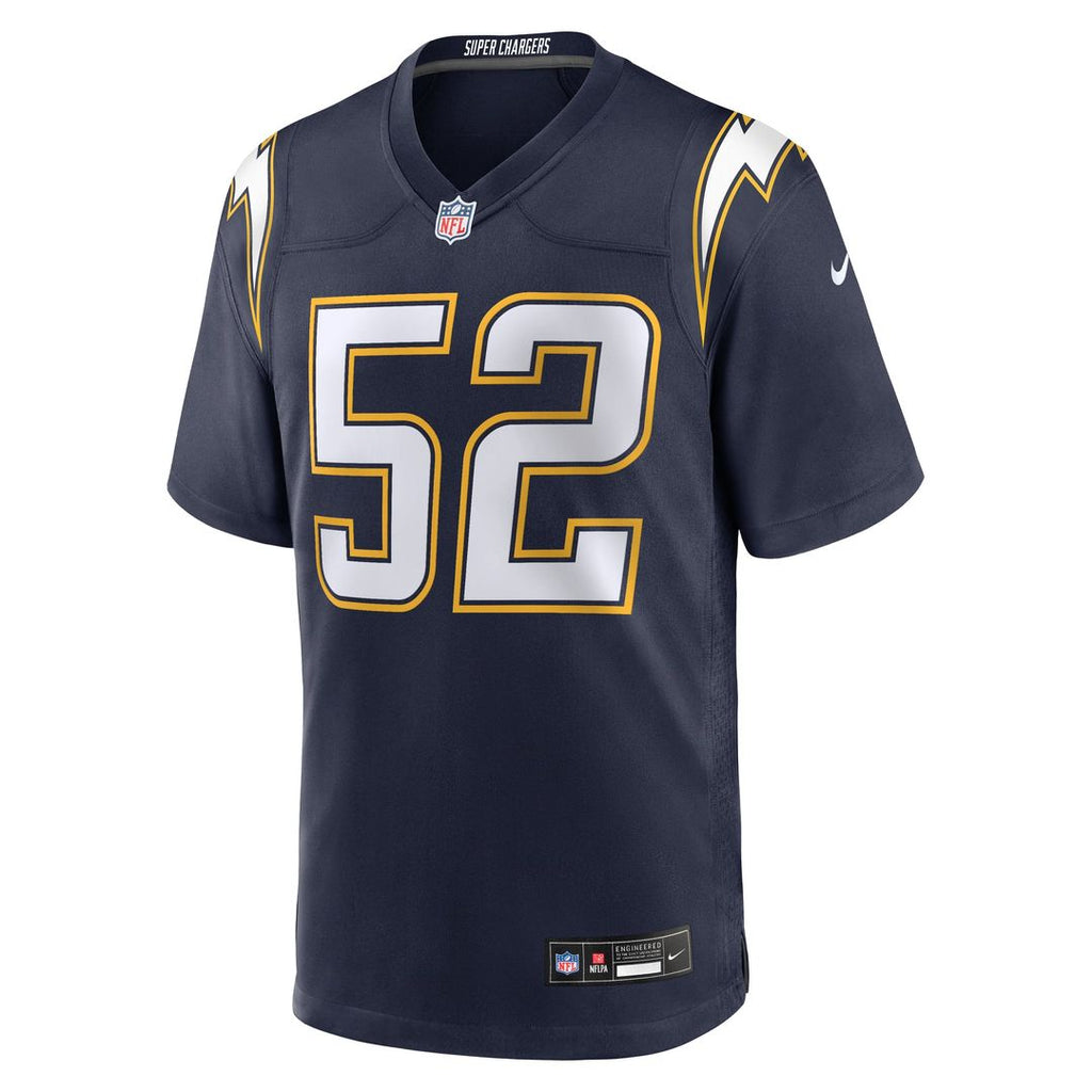 Los Angeles Chargers Khalil Mack Nike Alternate Super Chargers Game Player Jersey - Navy