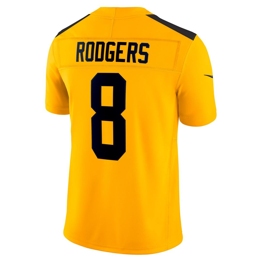 Pittsburgh Steelers Aaron Rodgers Nike Alternate Vapor F.U.S.E. Limited Jersey - Gold