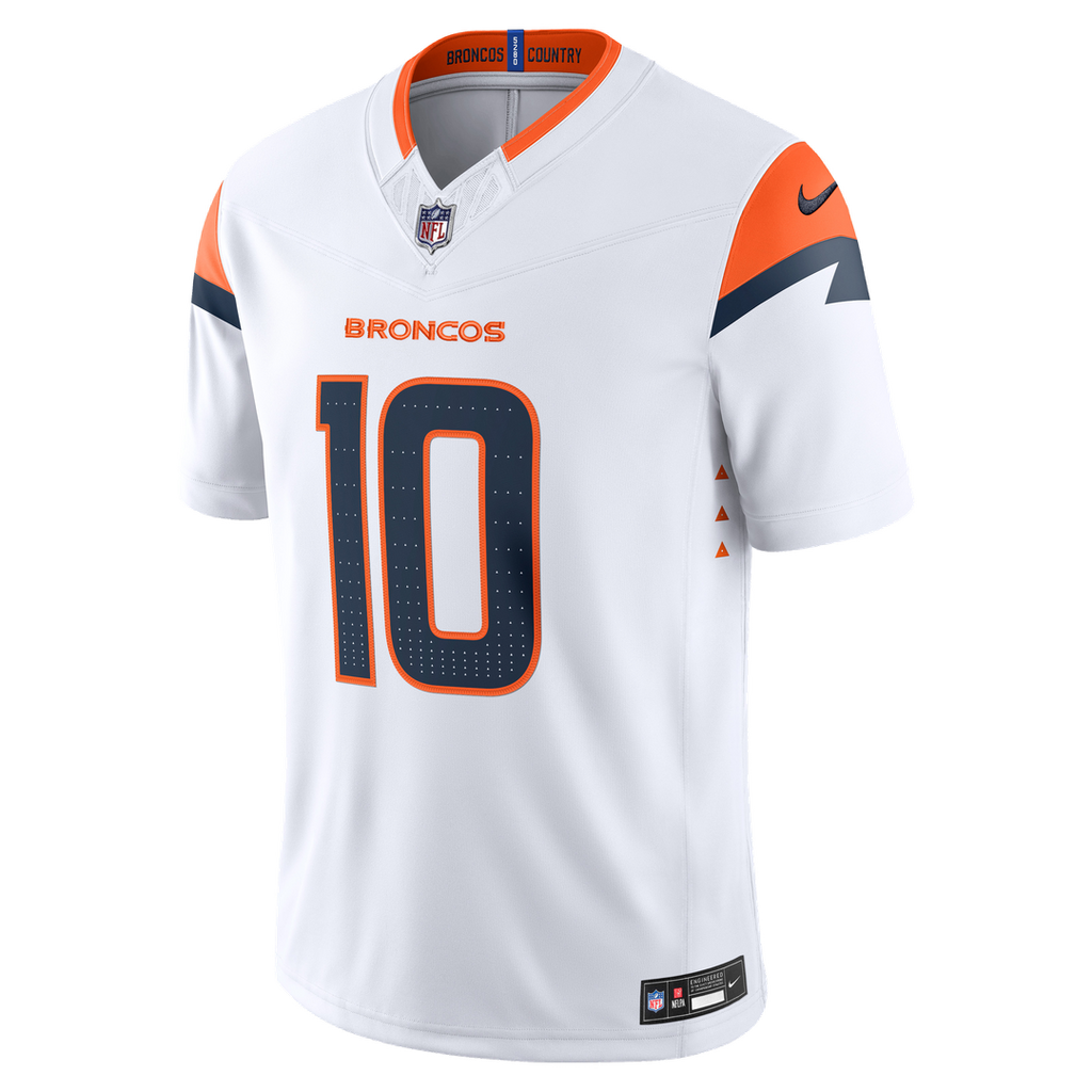 Denver Broncos Bo Nix Nike Alternate Mile High Collection 1977 Throwback Vapor F.U.S.E. Stitched Limited Jersey - Orange
