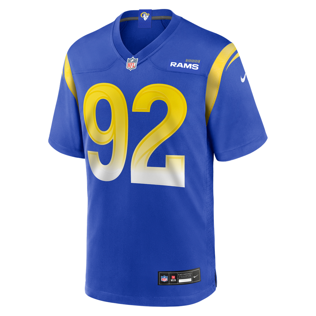 Los Angeles Rams Harrison Mevis Nike Team Game Jersey - Royal