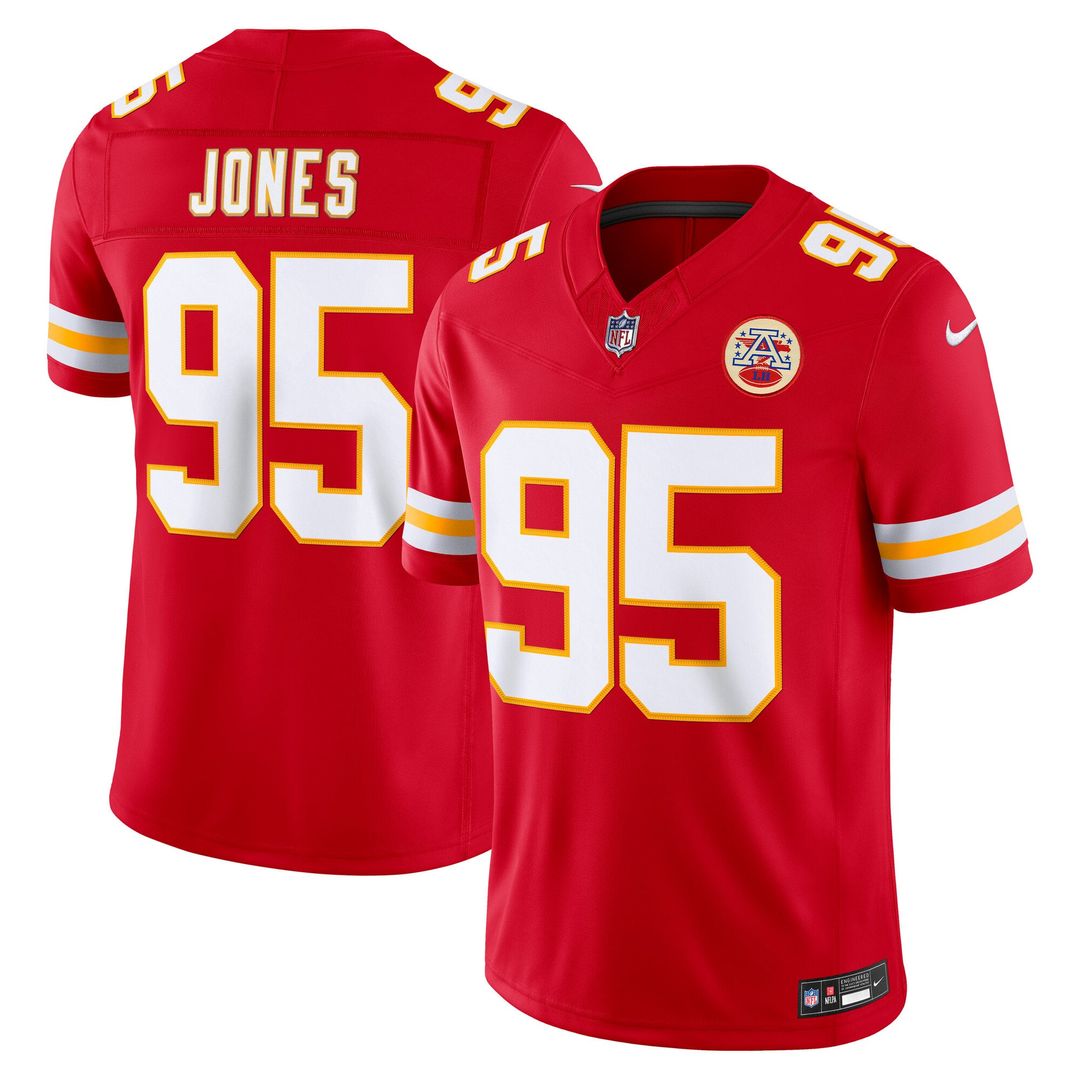 Kansas City Chiefs Chris Jones Nike Team Vapor F.U.S.E. Stitched Limited Jersey - Red