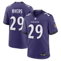 Baltimore Ravens Chandler Rivers Nike Team Game Jersey - Purple