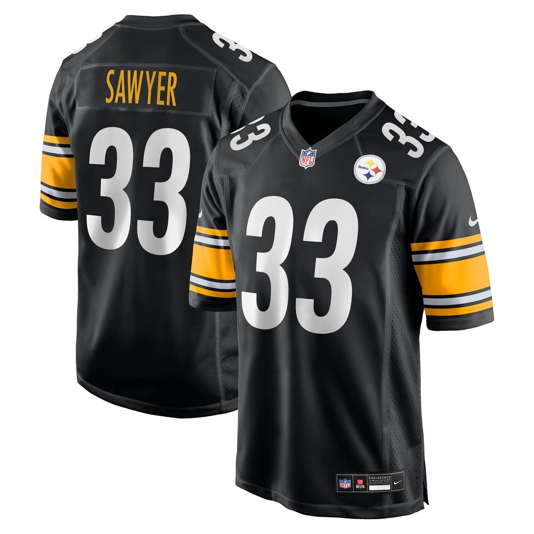 Pittsburgh Steelers Jack Sawyer Nike Team Game Jersey - Black