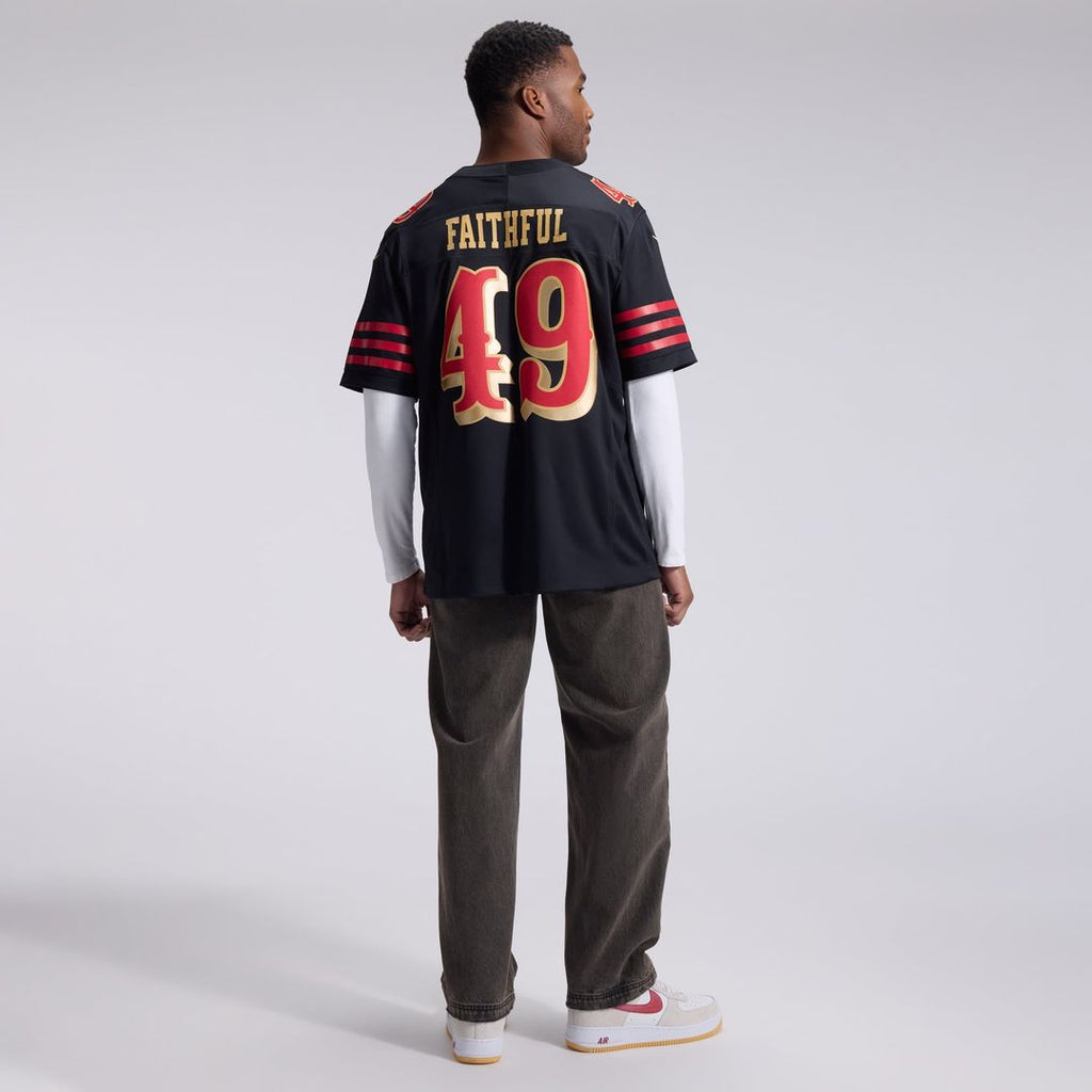 San Francisco 49ers The Faithful Nike Rivalries Collection Stitched Limited Jersey - Black