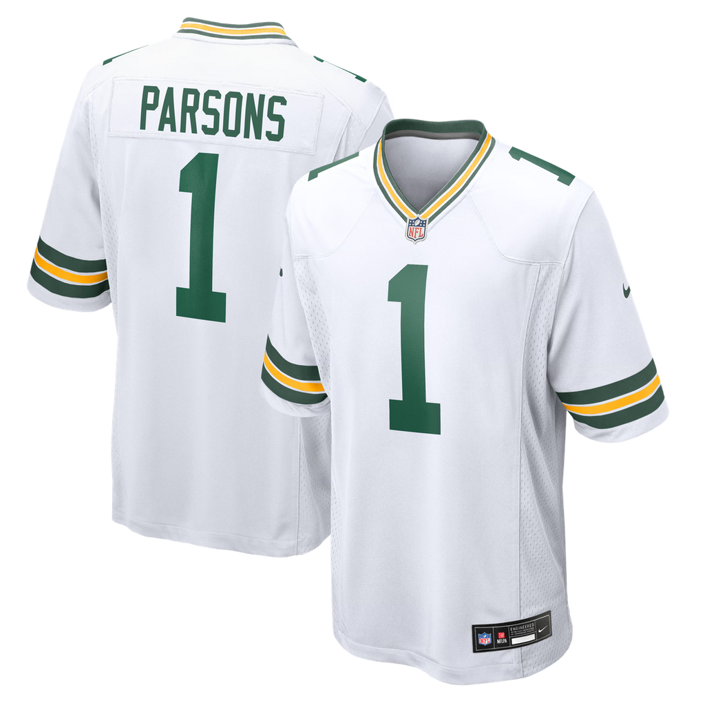 Green Bay Packers Micah Parsons Nike Game Player Jersey - White