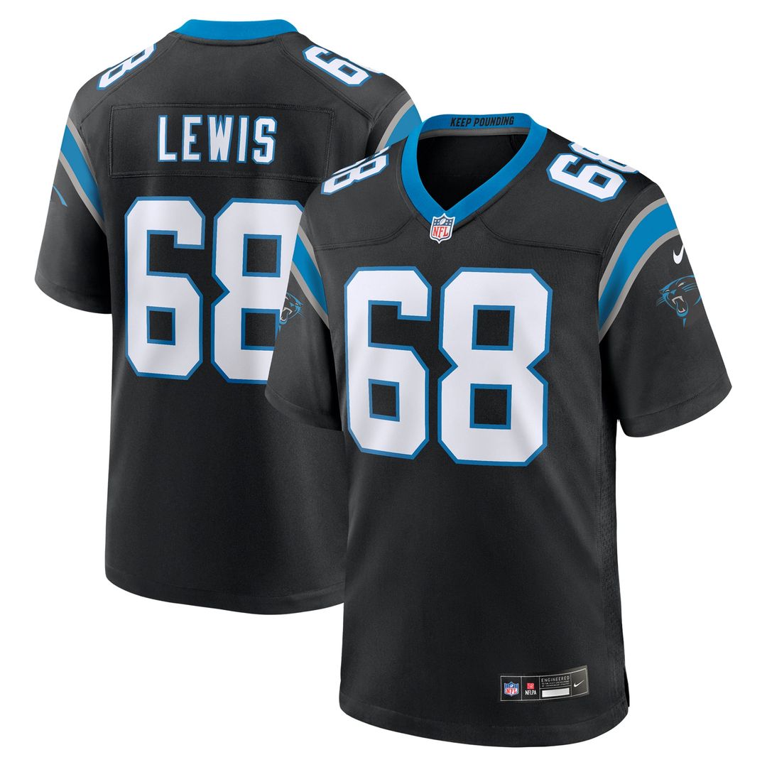 Carolina Panthers Damien Lewis Nike Game Jersey - Black
