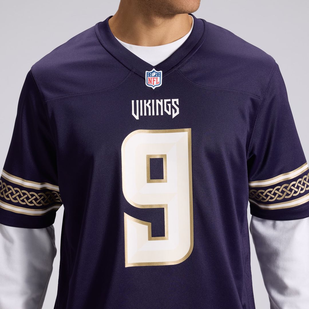 Minnesota Vikings J.J McCarthy Nike 2026 Rivalries Collection Game Jersey - Purple