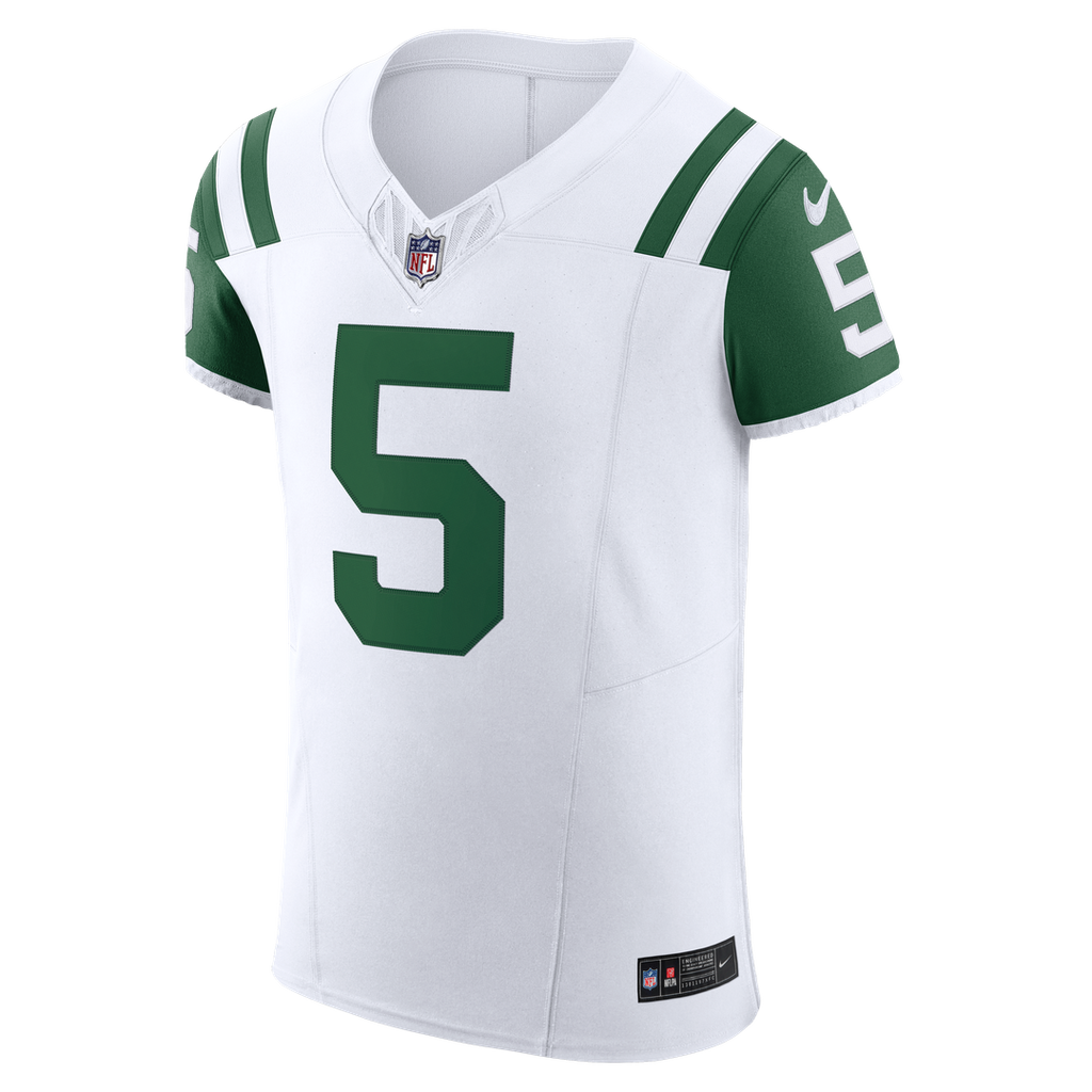 New York Jets Garrett Wilson Nike Classic Alternate Vapor F.U.S.E. Elite Jersey - White