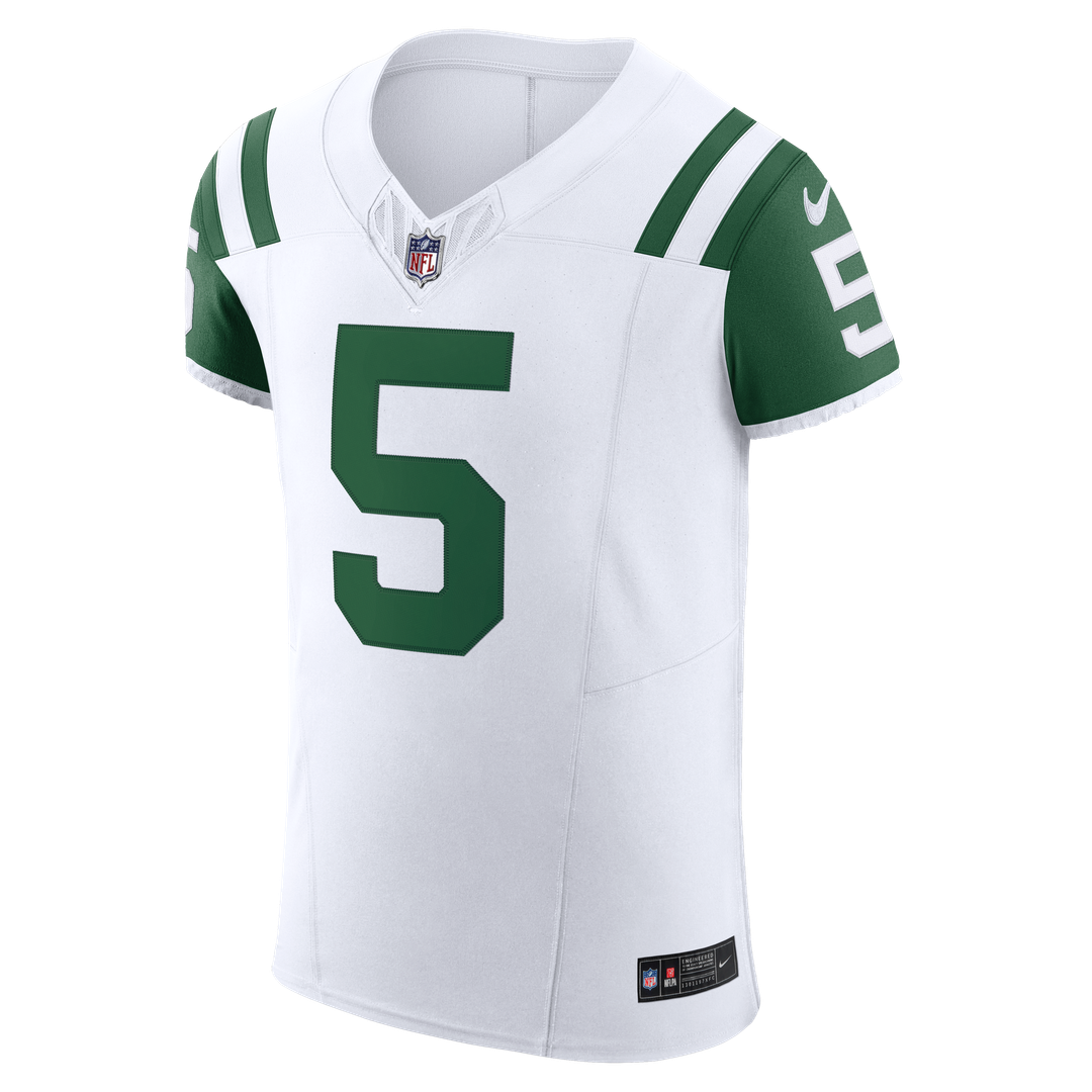 New York Jets Garrett Wilson Nike Classic Alternate Vapor F.U.S.E. Elite Jersey - White