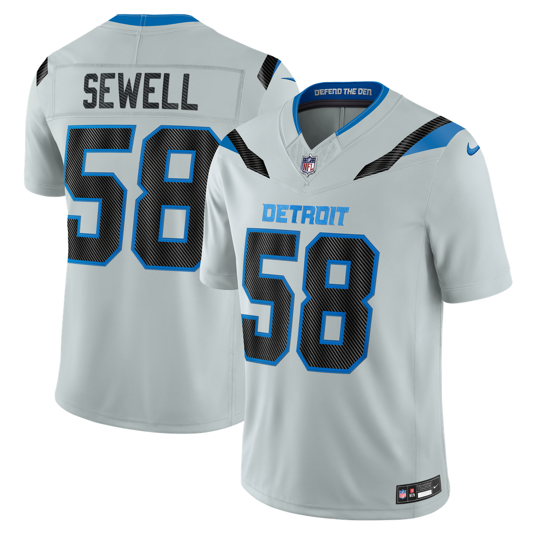 Detroit Lions Penei Sewell Nike 2026 Rivalries Collection Stitched Limited Jersey - Silver