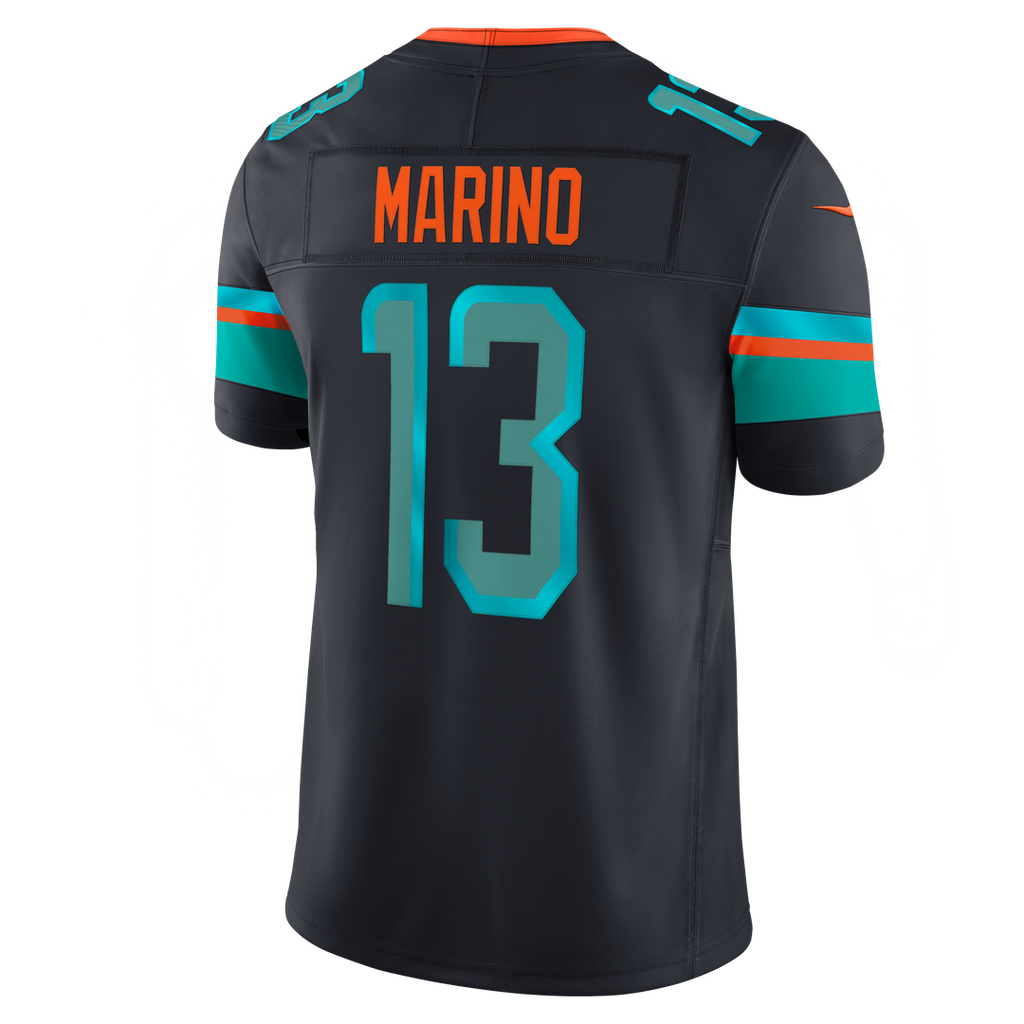 Miami Dolphins Dan Marino Nike Rivalries Collection Stitched Limited Jersey - Navy