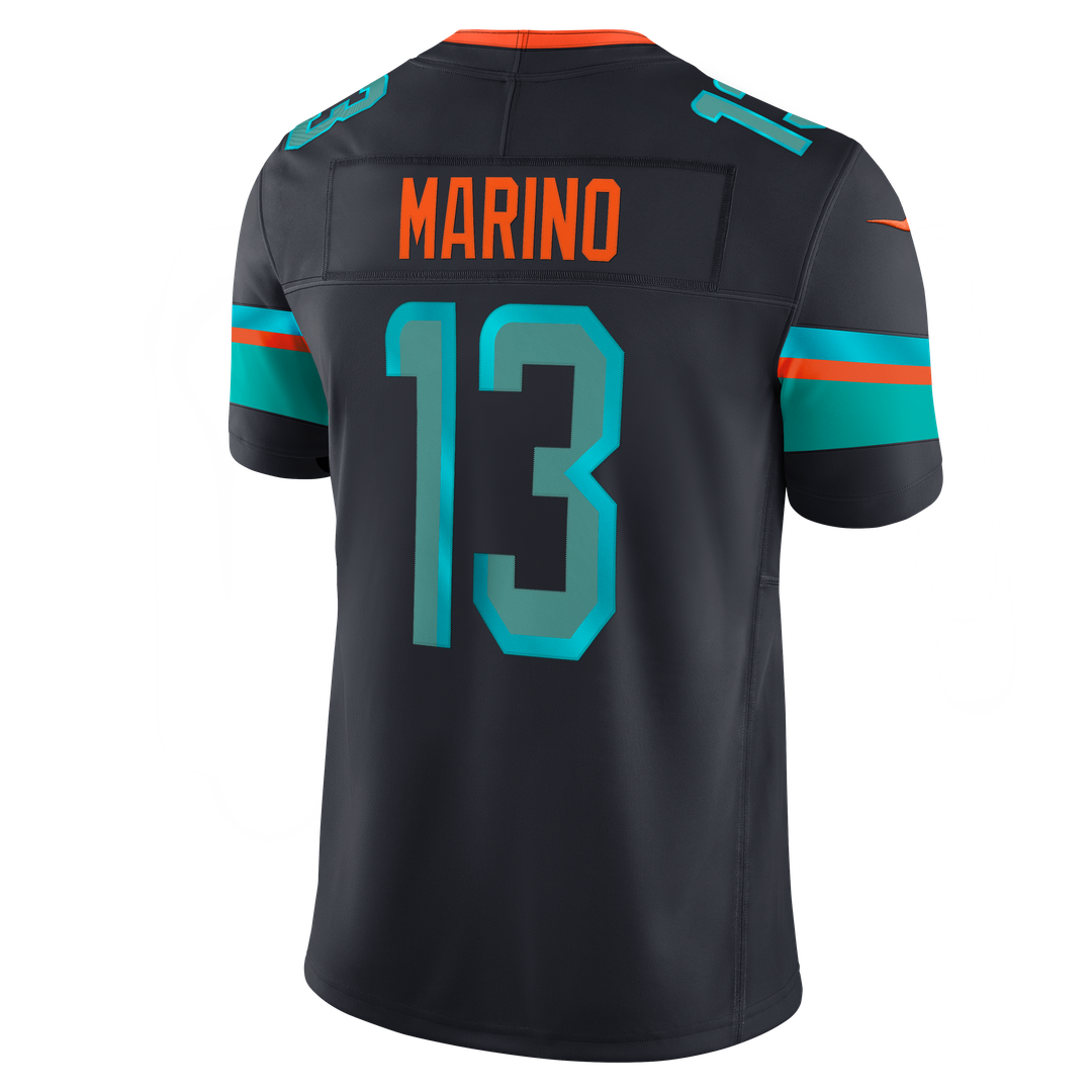 Miami Dolphins Dan Marino Nike Rivalries Collection Stitched Limited Jersey - Navy