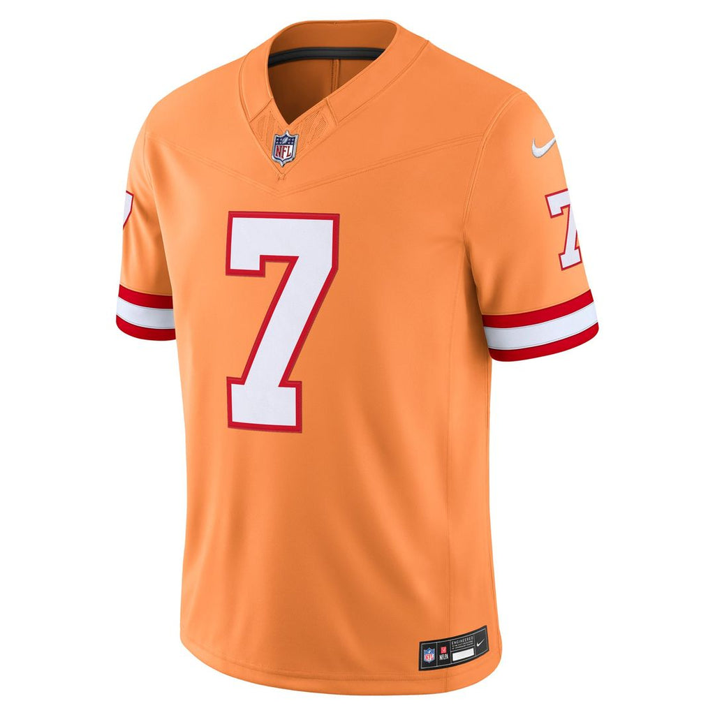 Tampa Bay Buccaneers Bucky Irving Nike Alternate Vapor F.U.S.E. Stitched Limited Jersey - Creamsicle