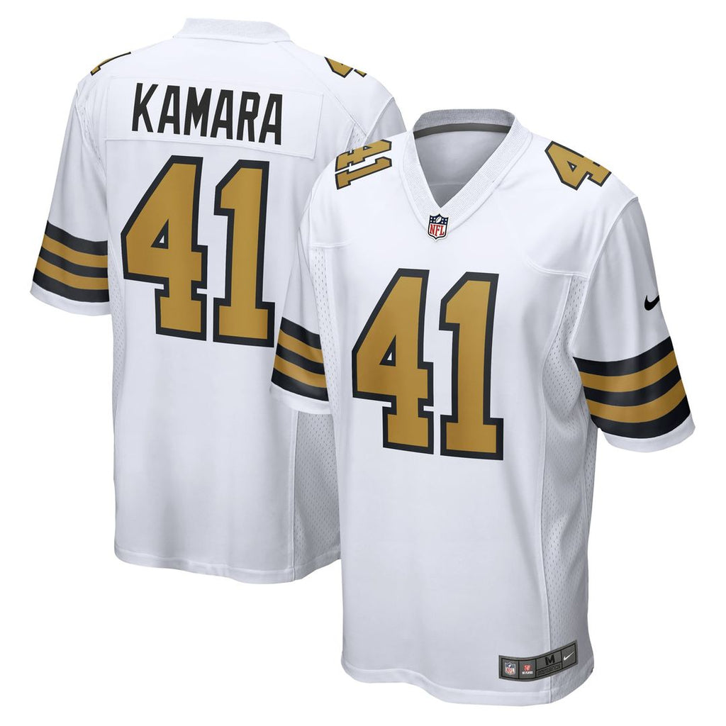 New Orleans Saints Alvin Kamara Nike Alternate Game Jersey - White