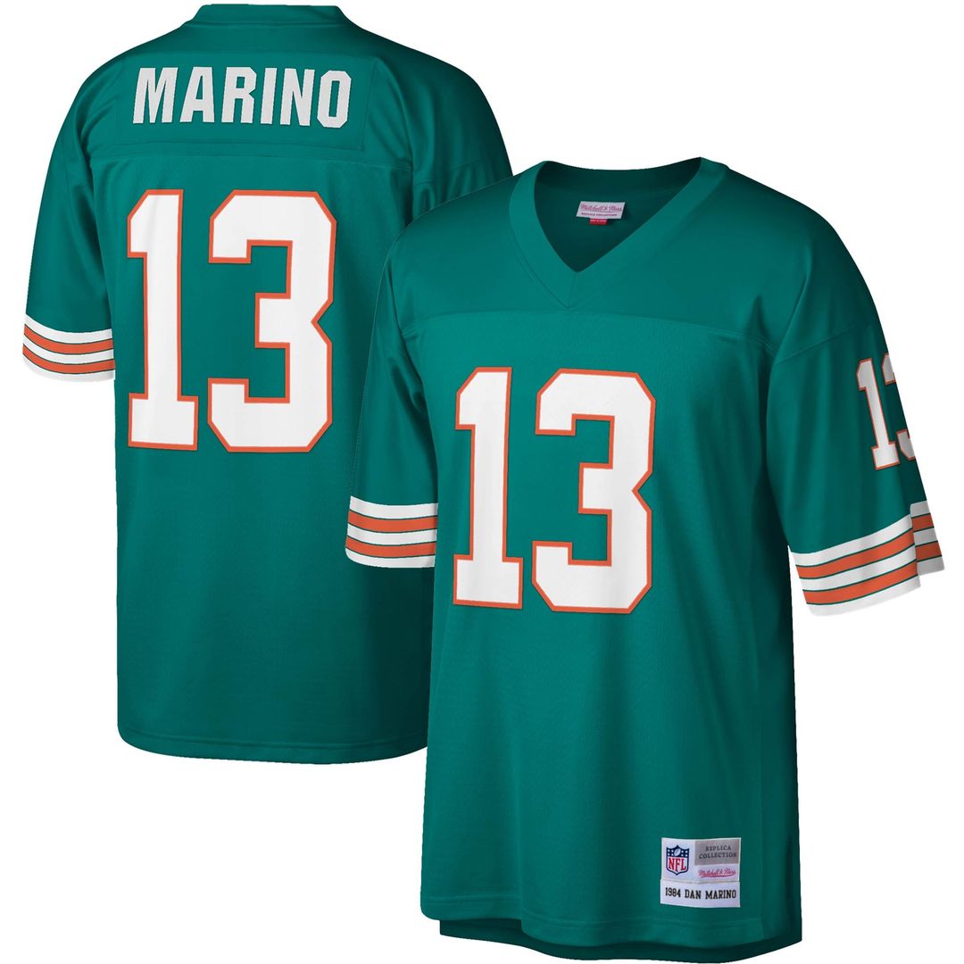 Miami Dolphins Dan Marino Mitchell & Ness Legacy Replica Jersey - Aqua