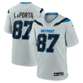 Detroit Lions Sam LaPorta Nike 2026 Rivalries Collection Game Jersey - Silver