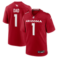 Arizona Cardinals Number 1 Dad Nike Game Jersey - Cardinal