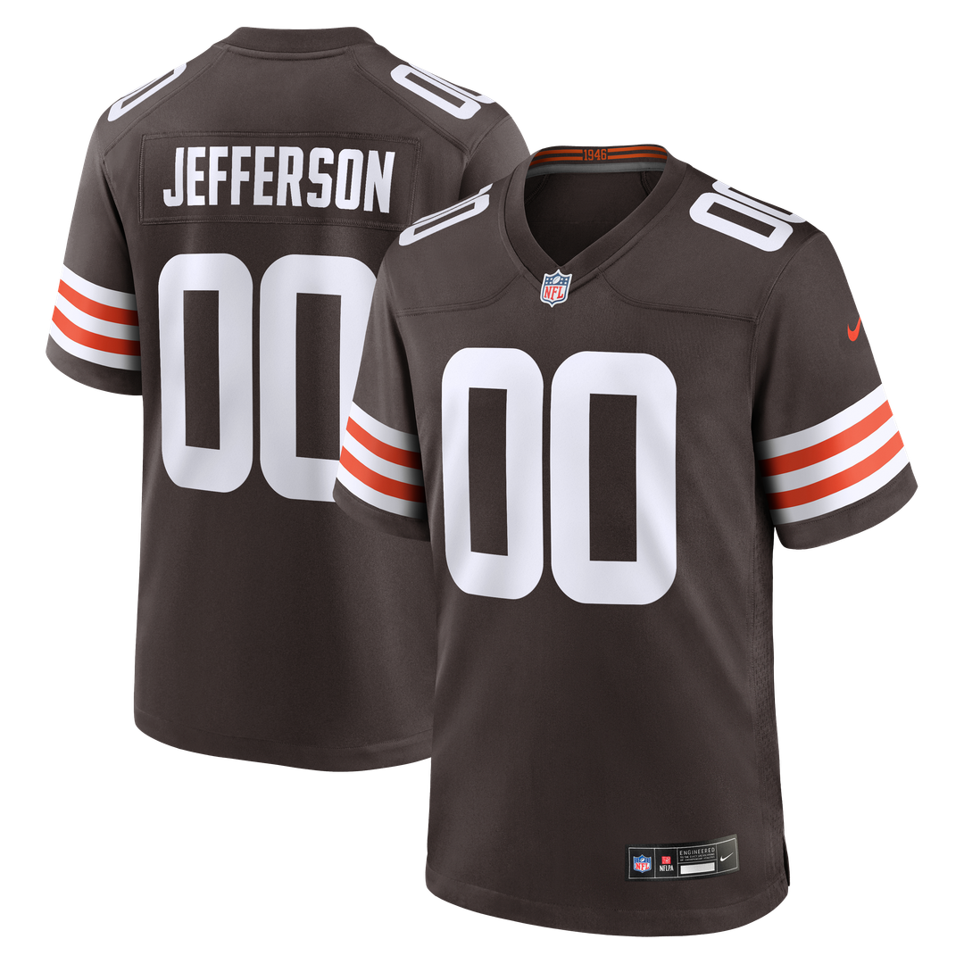Cleveland Browns Justin Jefferson Nike Game Jersey - Brown