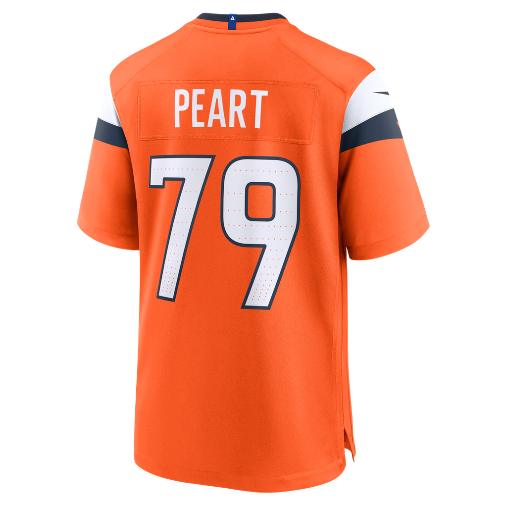 Denver Broncos Matt Peart Nike Team Game Jersey - Orange