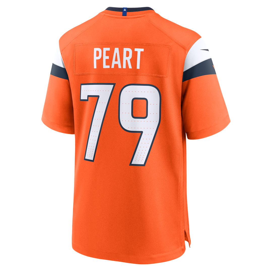 Denver Broncos Matt Peart Nike Team Game Jersey - Orange