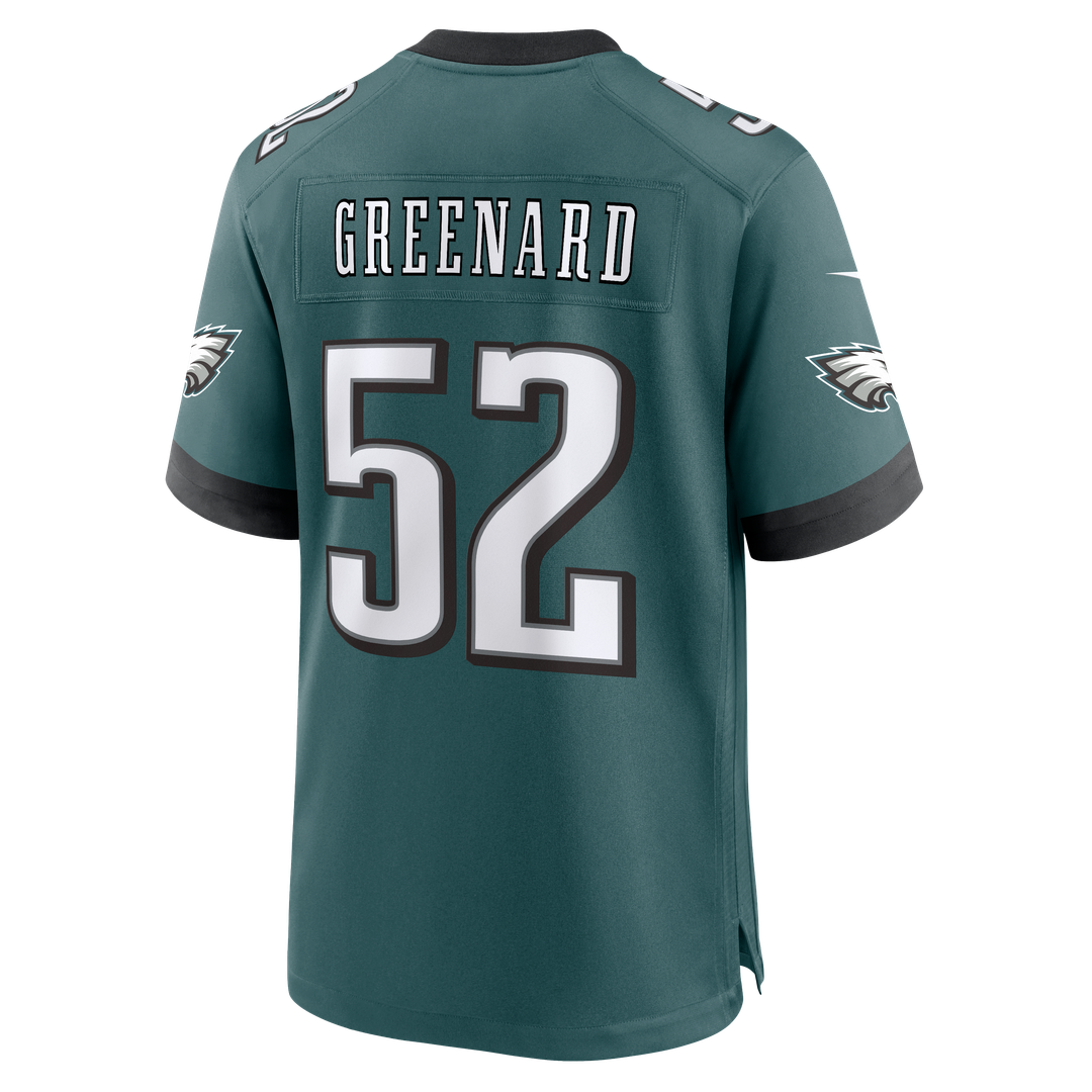 Philadelphia Eagles Jonathan Greenard Nike Team Game Jersey - Midnight Green