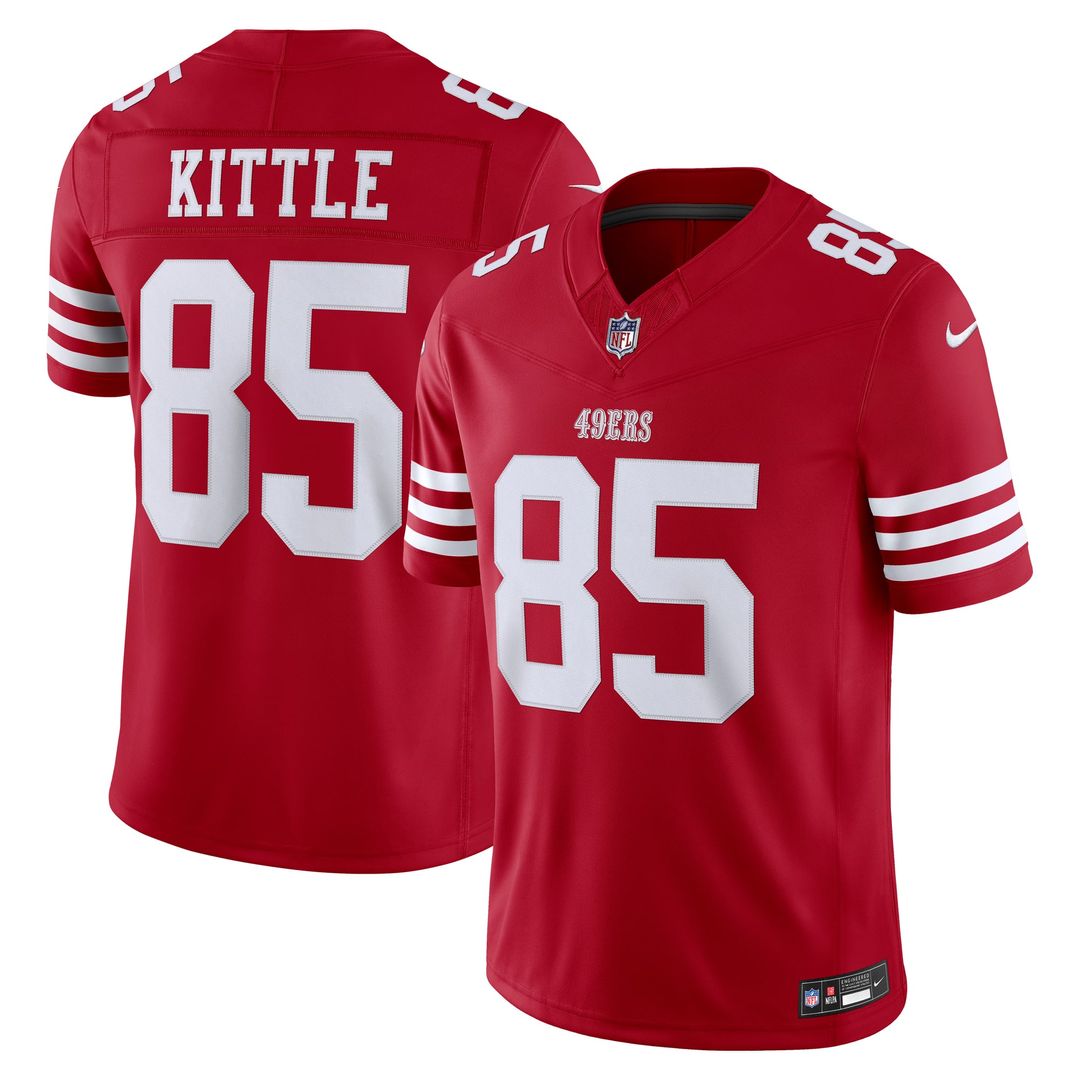 San Francisco 49ers George Kittle Nike Alternate Vapor F.U.S.E. Stitched Limited Jersey - White