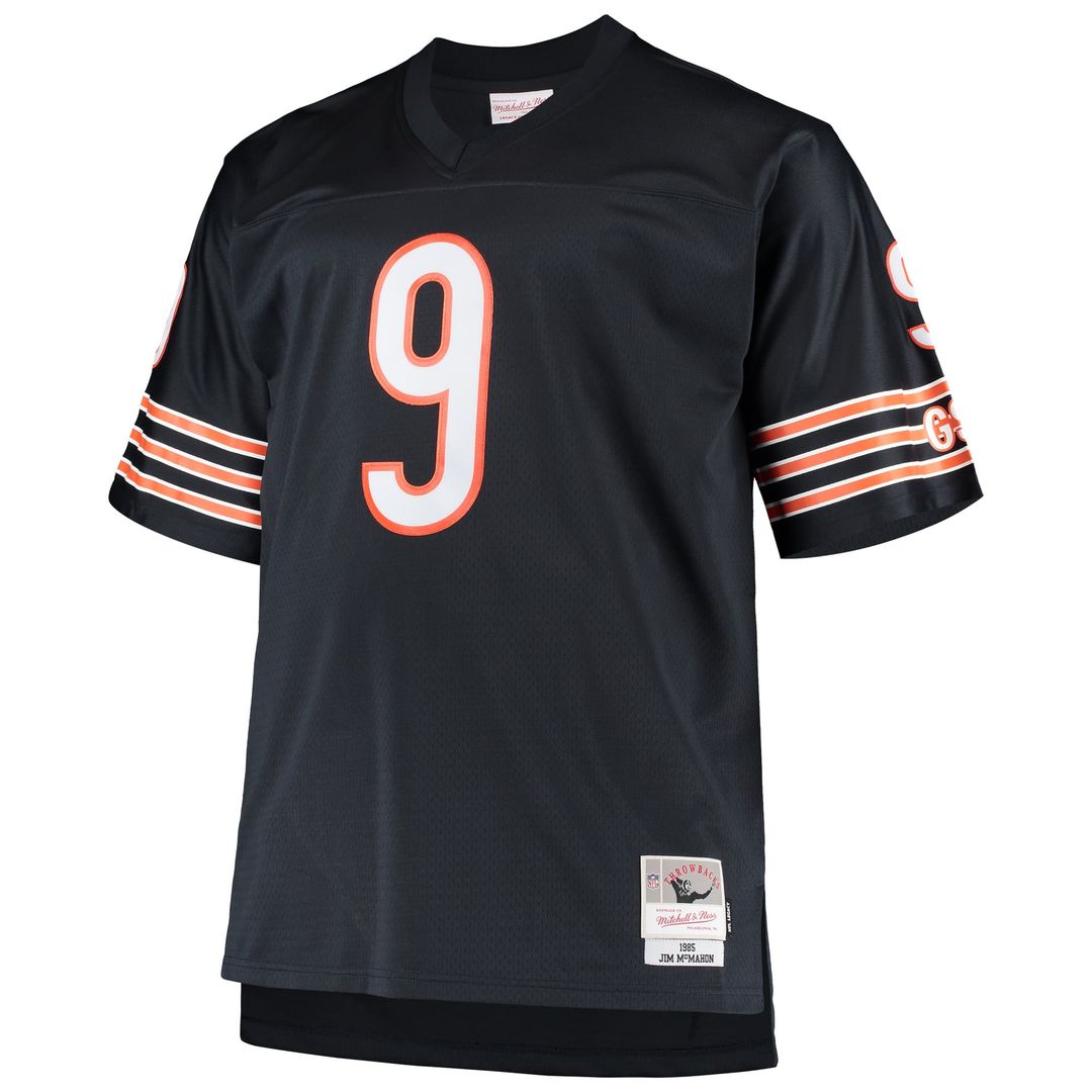 Chicago Bears Jim McMahon Mitchell & Ness Big & Tall 1985 Retired Player Replica Jersey - Navy