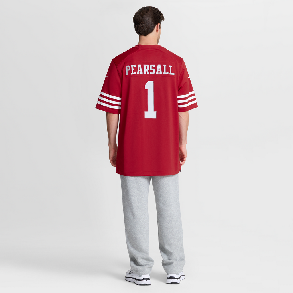 San Francisco 49ers Ricky Pearsall Nike 80th Anniversary Game Jersey - Scarlet