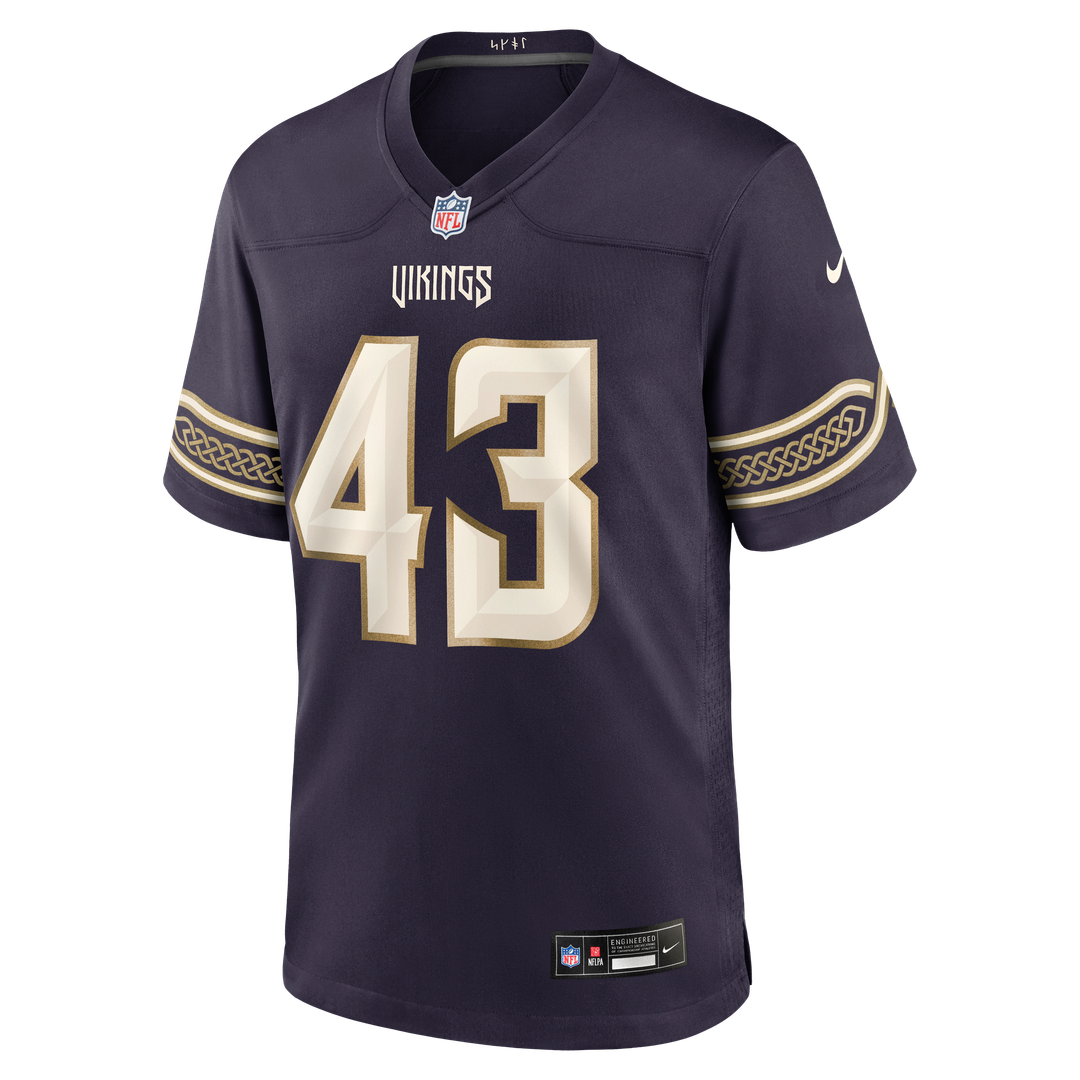 Minnesota Vikings Andrew Van Ginkel Nike 2026 Rivalries Collection Game Jersey - Purple