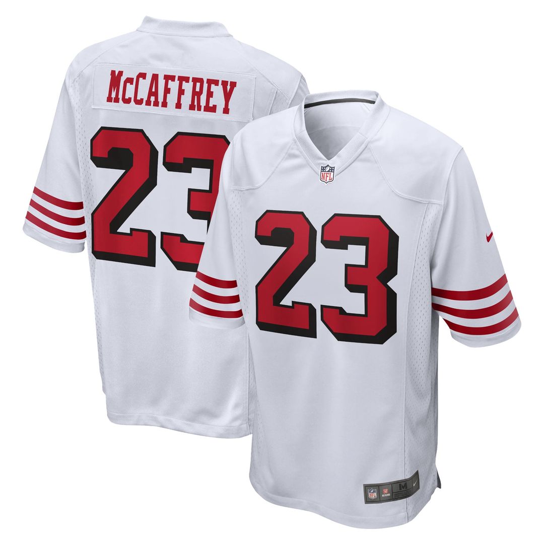San Francisco 49ers Christian McCaffrey Nike Game Jersey - White