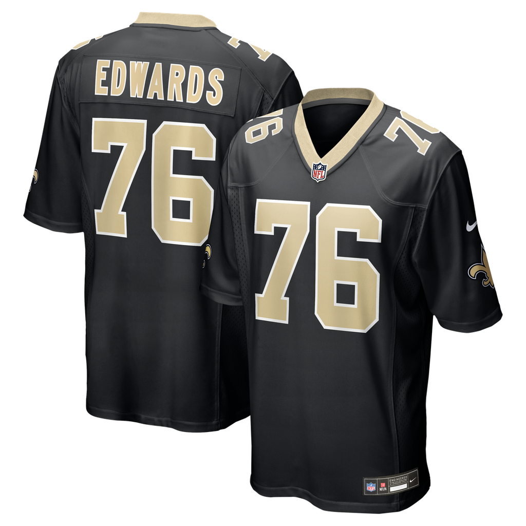 New Orleans Saints David Edwards Nike Team Game Jersey - Black