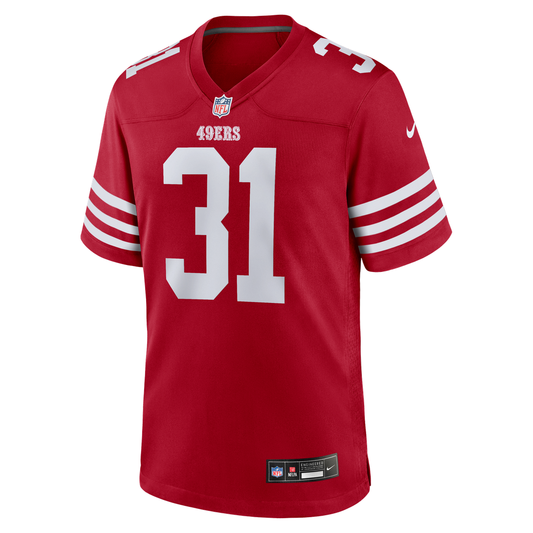 San Francisco 49ers Isaac Guerendo Nike Game Jersey - Scarlet