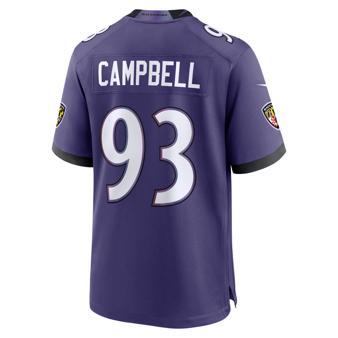 Baltimore Ravens Calais Campbell Nike Team Game Jersey - Purple