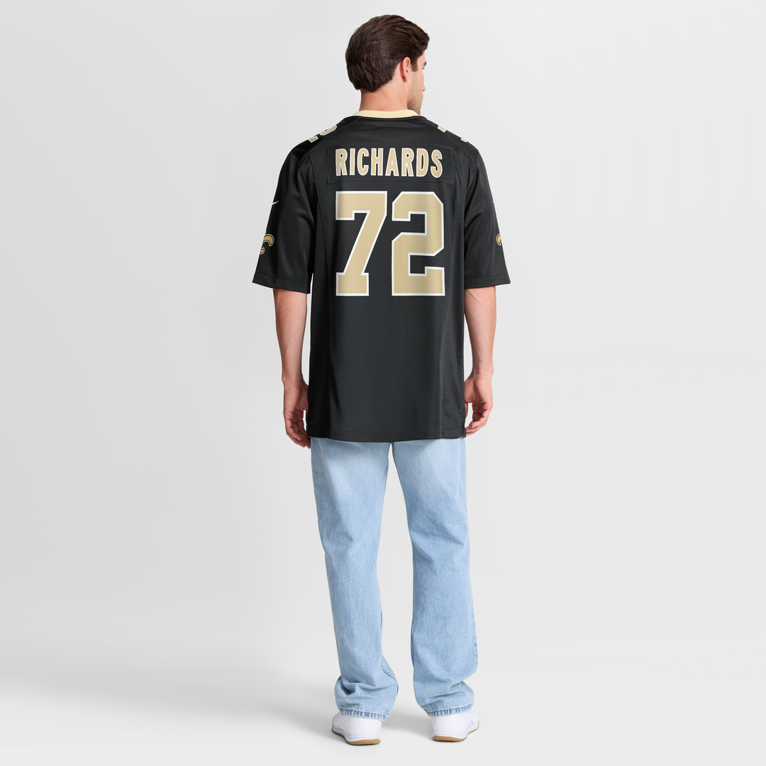 New Orleans Saints Asim Richards Nike Team Game Jersey - Black