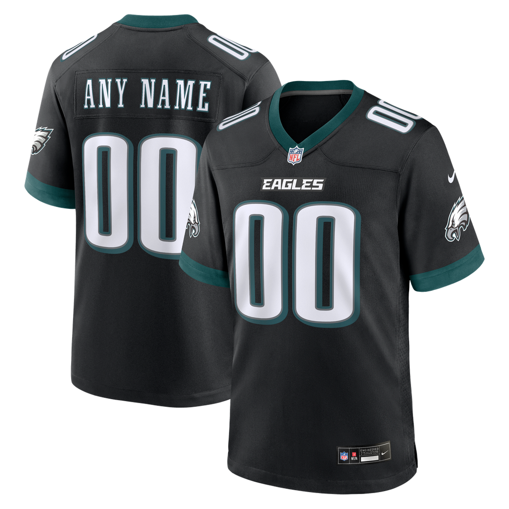 Philadelphia Eagles Nike Team Custom Game Jersey - Midnight Green
