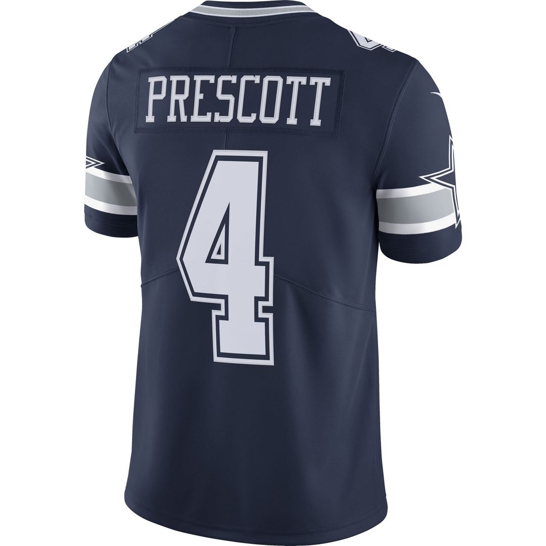 Dallas Cowboys Dak Prescott Nike Vapor Limited Player Jersey - Navy