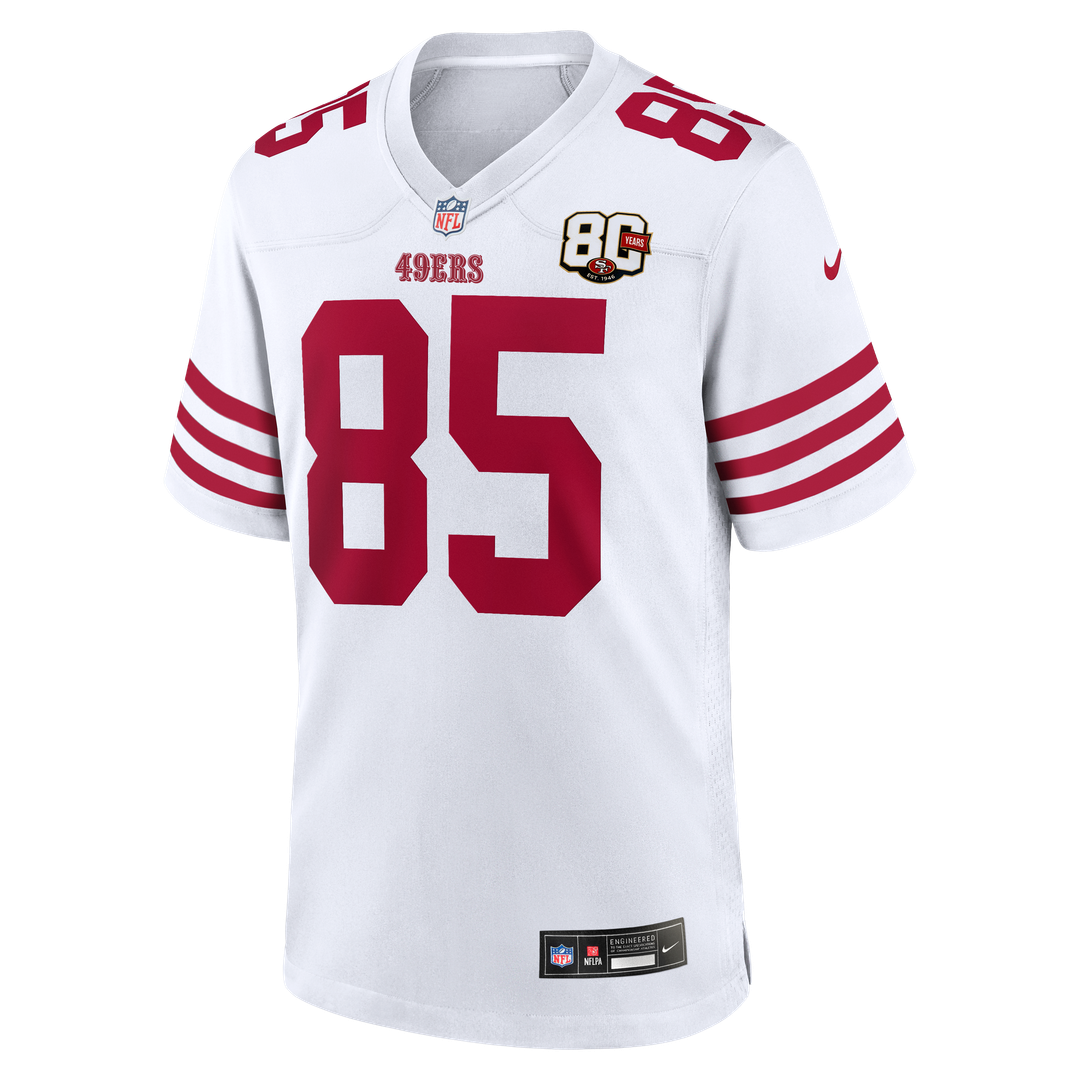 San Francisco 49ers George Kittle Nike 80th Anniversary Game Jersey - Scarlet